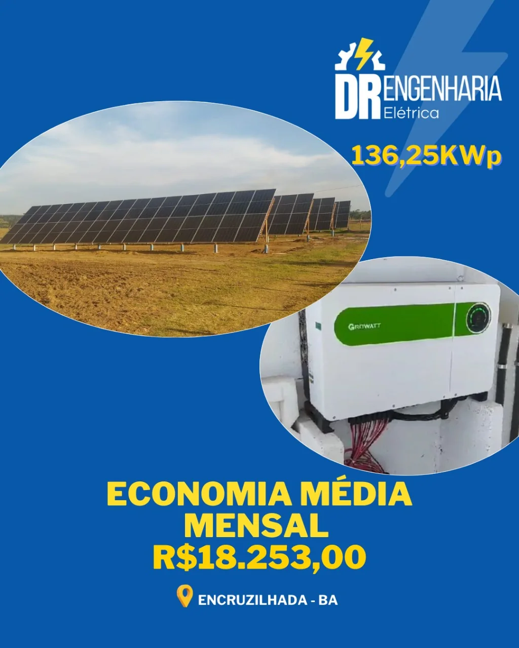 Sistema de energia solar em Barra do Choça, Bahia